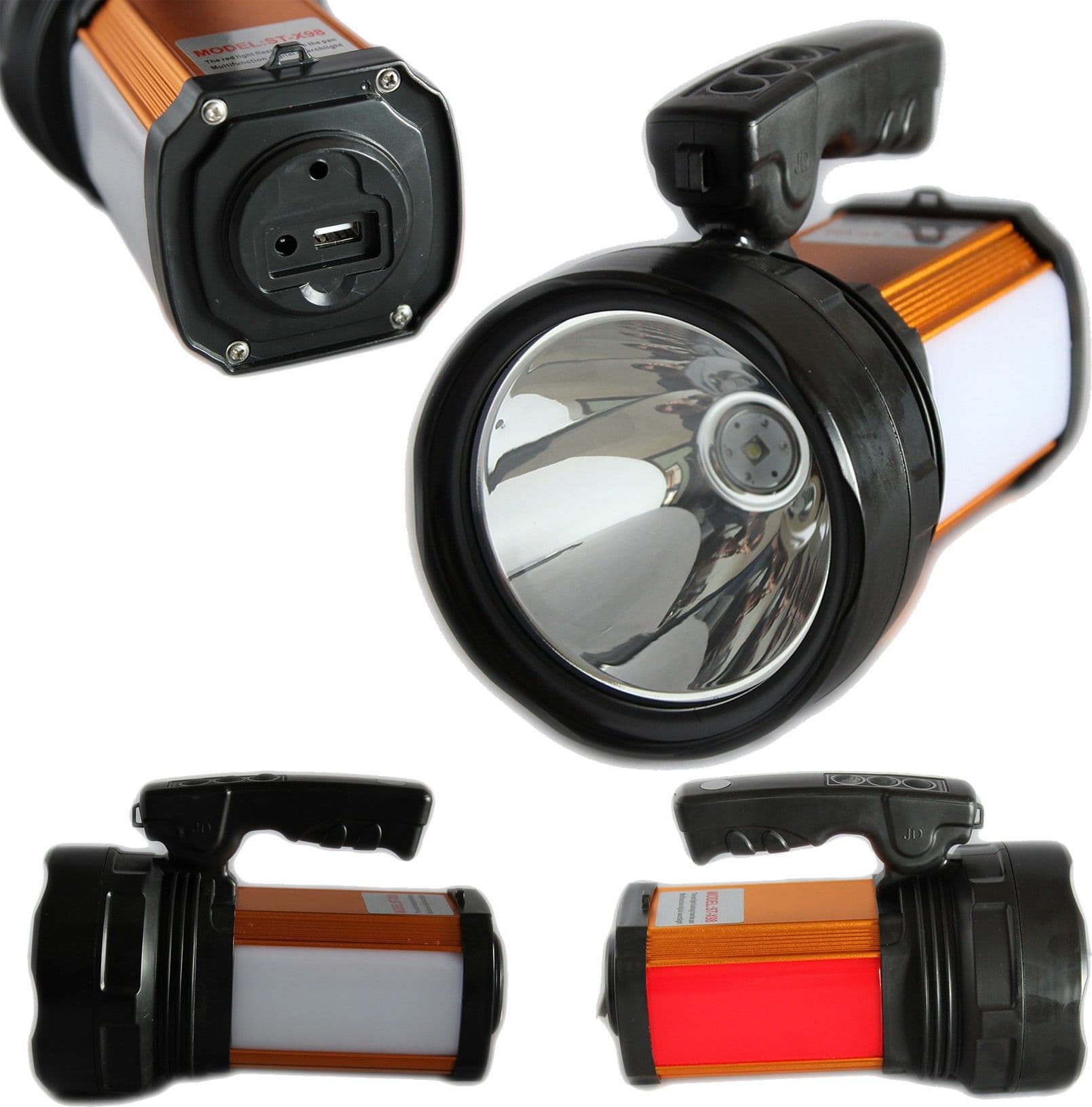 LAMPADA TORCIA RICARICABILE EMERGENZA USB RICARICA DISPOSITIVI LUCE BIANCA ROSSA Illuminazione/Illuminazione per interni/Lampade/Lampade da lavoro Trade Shop italia - Napoli, Commerciovirtuoso.it