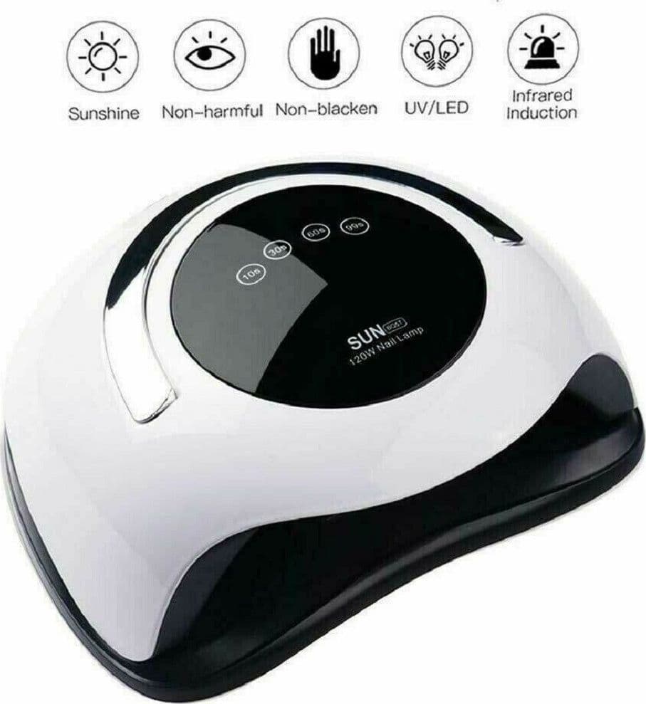 Lampada-Uv-Led-Gel-Unghie-Professionale-120w-Fornetto-Nail-Art-Colata-Sun-Bq5t