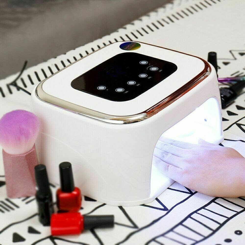 Lampada-Uv-Led-Gel-Unghie-Professionale-99w-Fornetto-Con-Cassa-Bluetooth
