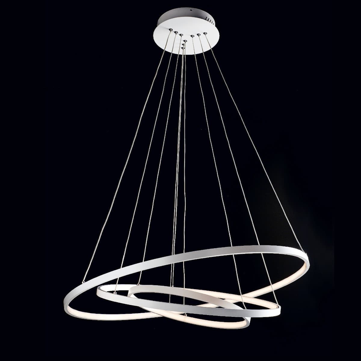Lampadari-moderni-Illuminando-ANELLI-3-LED-sospensione-metallo-bianco-cerchi-interni-58W-4060LM