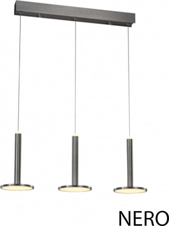Lampadari-Sospensioni-Moderno-Tua-Metallo-Lgp-Nero-3-Led-27W-Doppia-Emissione