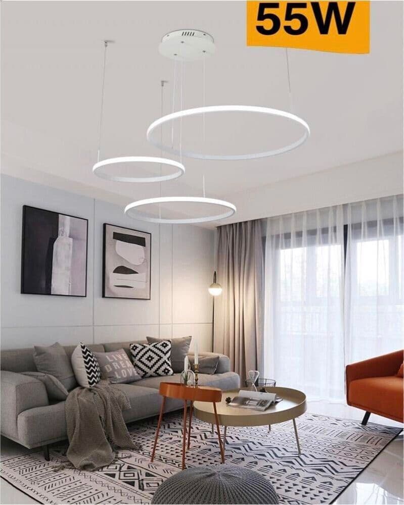 Lampadario-A-Sospensione-3-Anelli-Led-55-Watt-Luce-Bianca-6500k-Stile-Moderno-Kovalmax