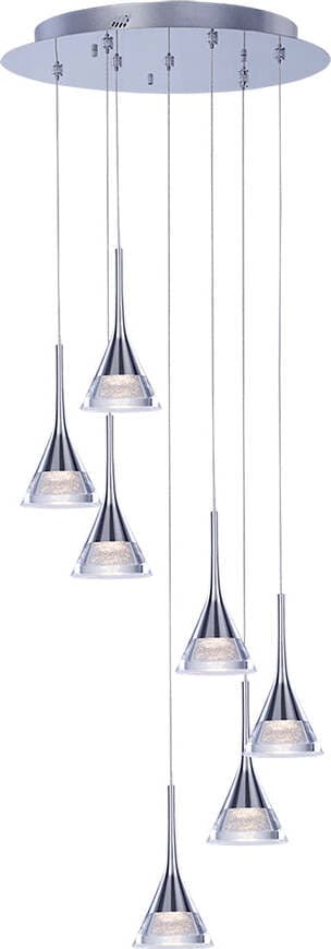 Lampadario-A-Sospensione-Contemporaneo-Gioiello-Metallo-Cromo-E-Vetro-Led-33,6W
