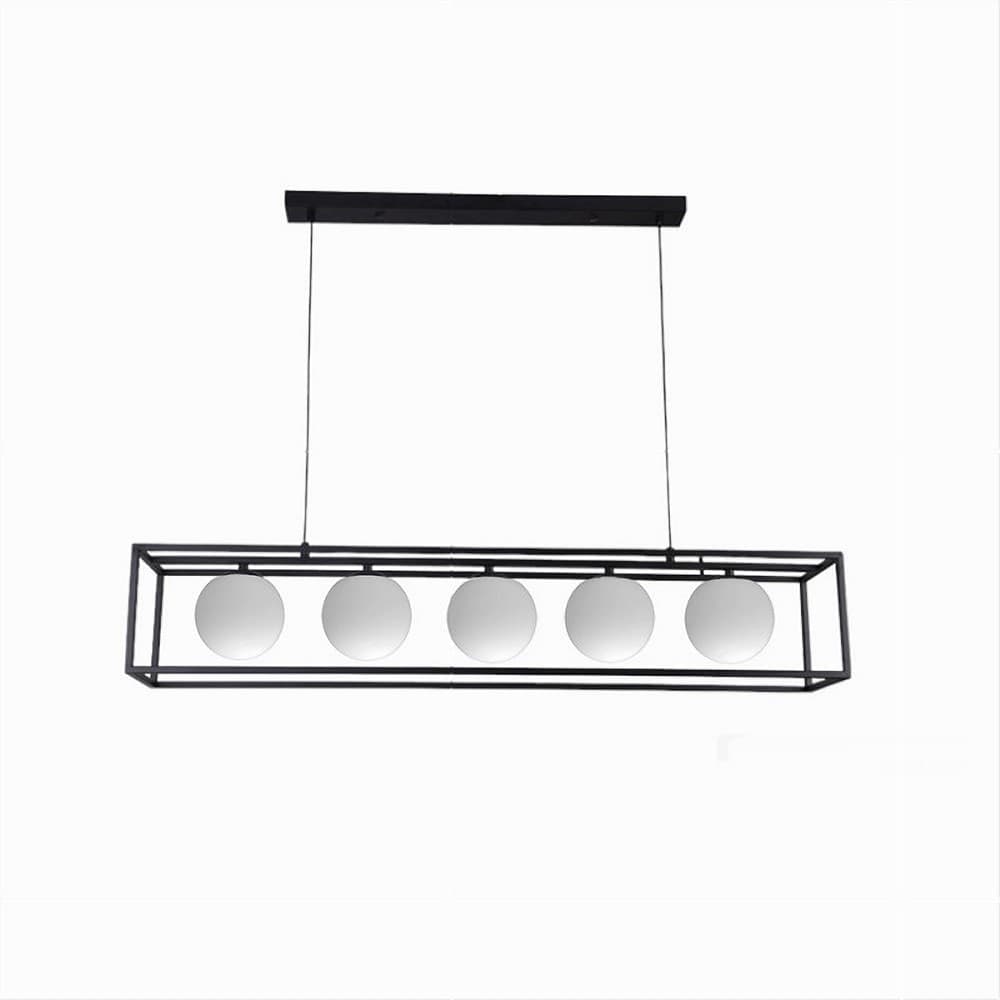 LAMPADARIO A SOSPENSIONE DA SOFFITTO CONTEMPORANEO NERO CON 5 SFERE VETRO G9 B89 in Lampade a sospensione Trade Shop italia - Napoli, commercioVirtuoso.it