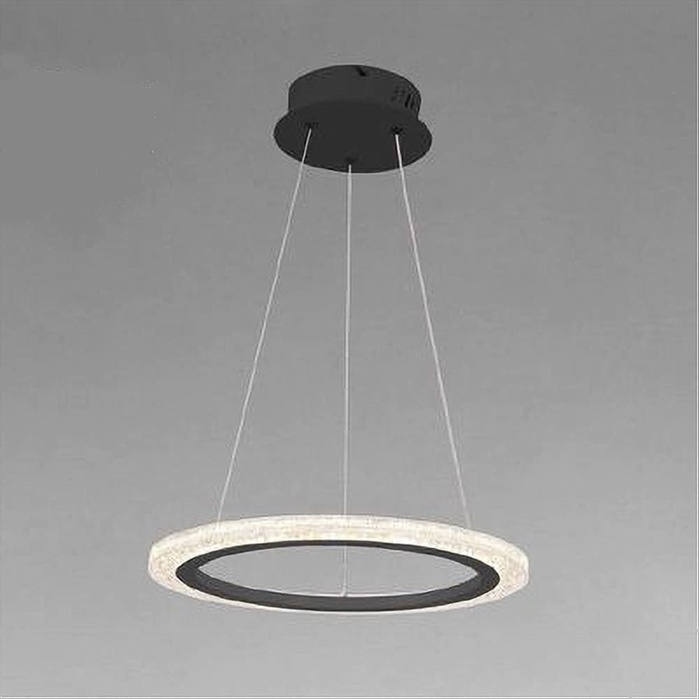 LAMPADARIO A SOSPENSIONE LED 24 WATT CERCHIO ANELLO EFFETTO CRISTALLO NERO 31906 in Lampade a sospensione Trade Shop italia - Napoli, commercioVirtuoso.it