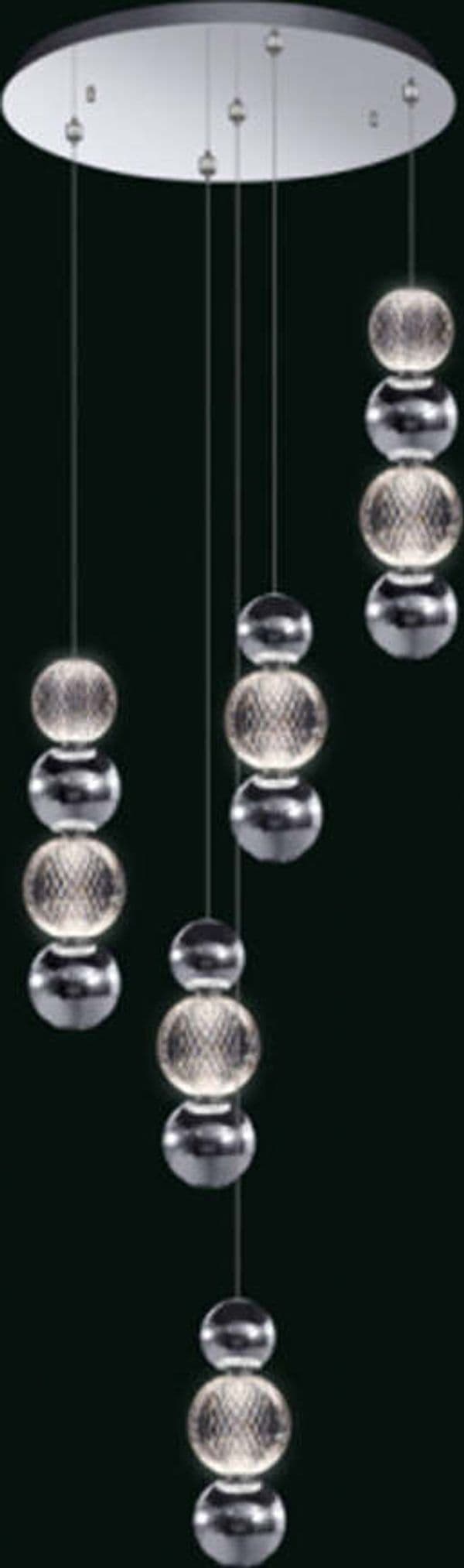 Lampadario-A-Sospensione-Modern-Obrillante-Acrilico-E-Metallo-Cromo-Led-32W