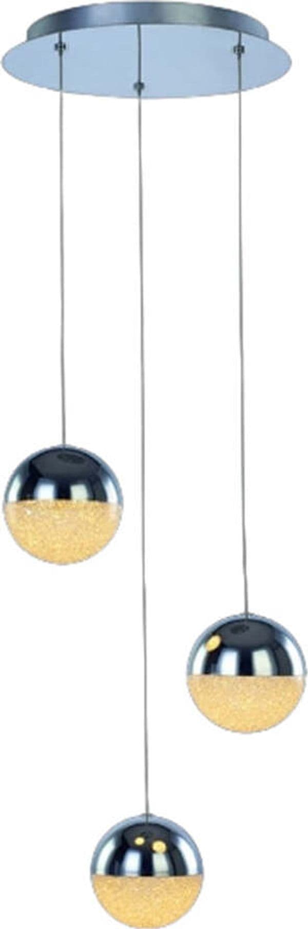Lampadario-A-Sospensione-Moderno-Atomo-Metallo-3-Sfere-Cromo-Cristallo-Led-14,4W