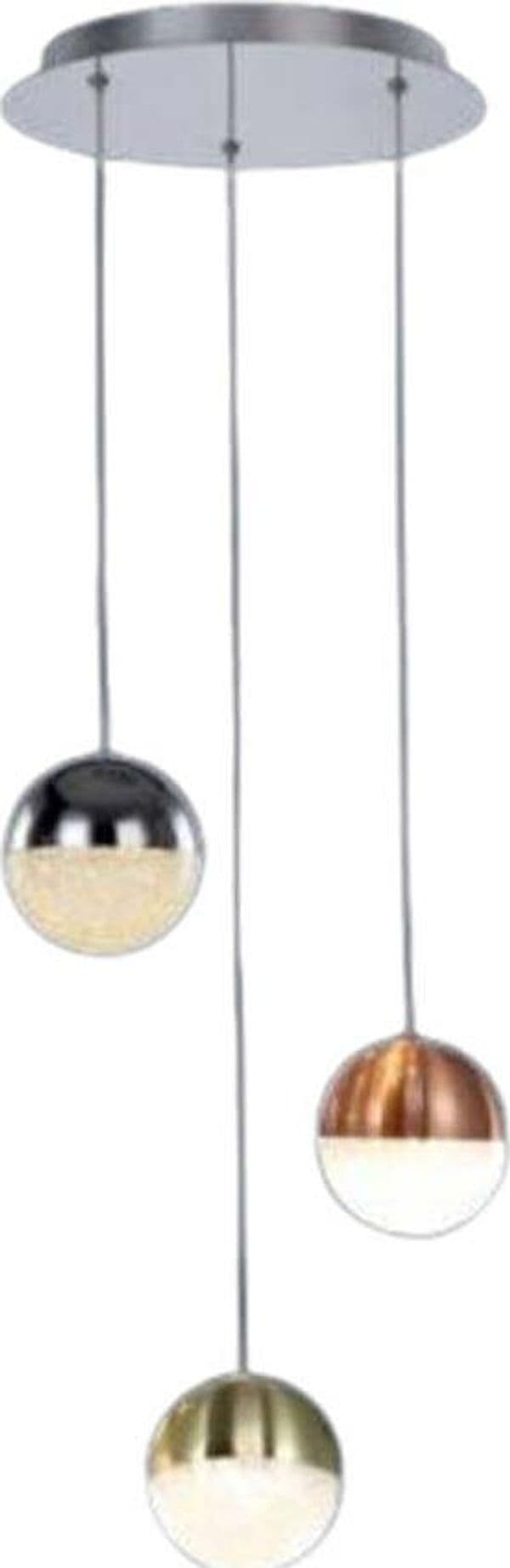 Lampadario-A-Sospensione-Moderno-Atomo-Metallo-3-Sfere-Mix-Cristallo-Led-14,4W