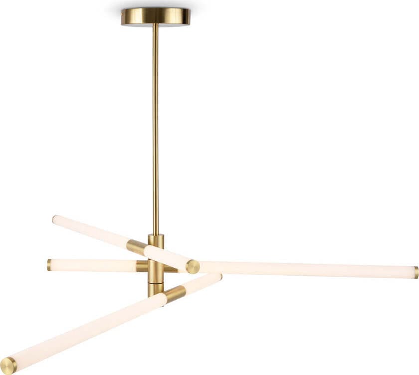 Lampadario-A-Sospensione-Moderno-Axis-Alluminio-Oro-Acrilico-3-Luci-Led-40W
