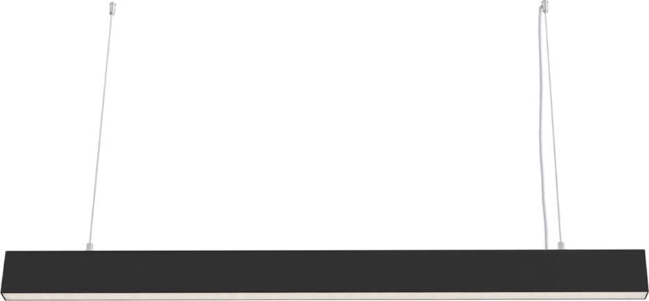 Lampadario-A-Sospensione-Moderno-Basis-Alluminio-Nero-Luce-Led-Integrato-40W