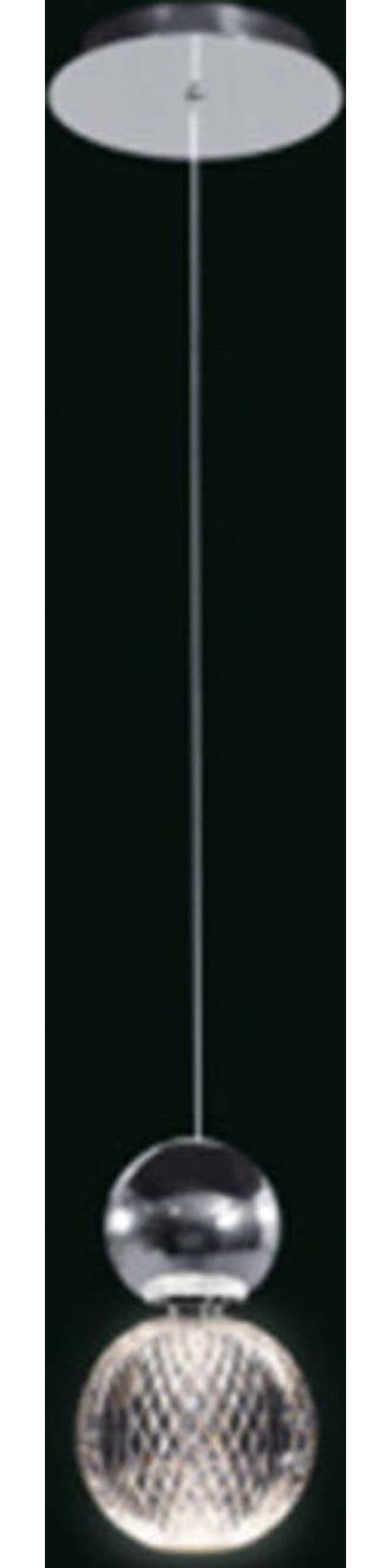 Lampadario-A-Sospensione-Moderno-Brillante-Acrilico-E-Metallo-Cromo-Led-5W