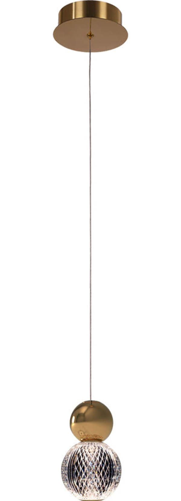 Lampadario-A-Sospensione-Moderno-Brillante-Acrilico-E-Metallo-Oro-Led-5W