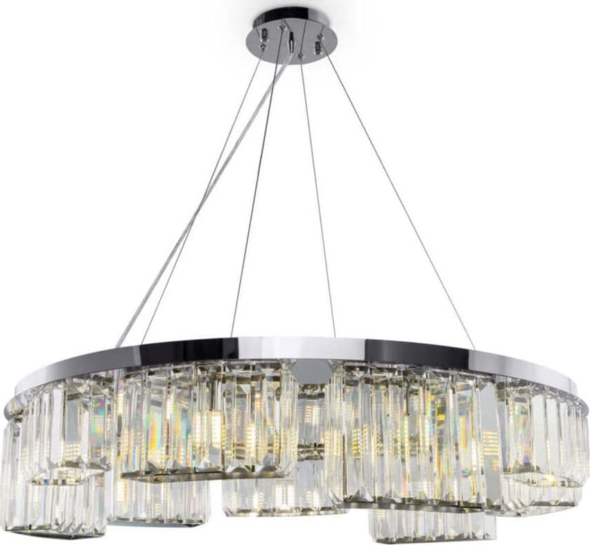 Lampadario-A-Sospensione-Moderno-Colline-Acciaio-Cromo-9-Luci-G9-40W