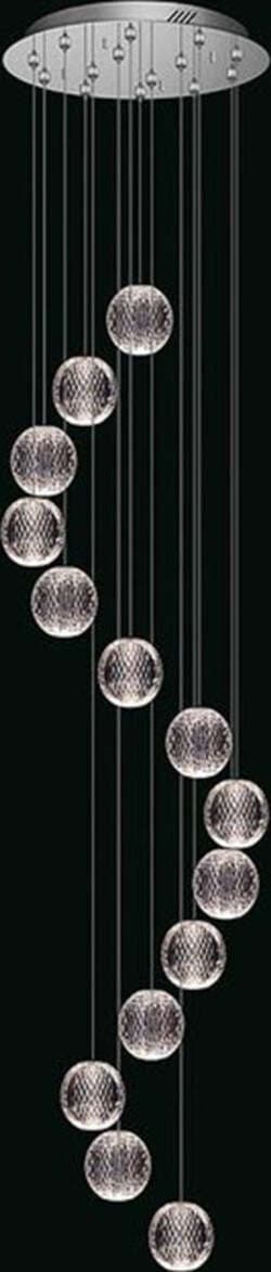 Lampadario-A-Sospensione-Moderno-Diamante-Acrilico-Cromo-14-Luci-Led-58,8W