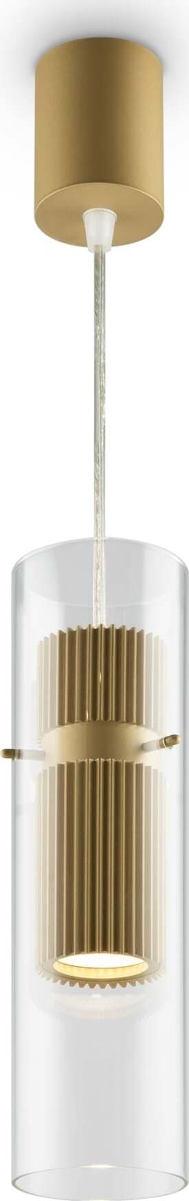 Lampadario-A-Sospensione-Moderno-Dynamics-Alluminio-Oro-Vetro-1-Luce-Gu10-50W
