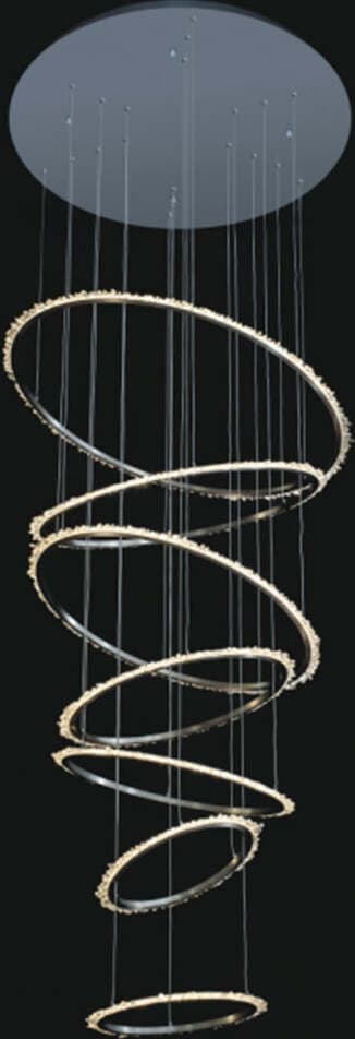 Lampadario-A-Sospensione-Moderno-Halo-Metallo-Nichel-Satinato-Led-202W-7-Cerchi