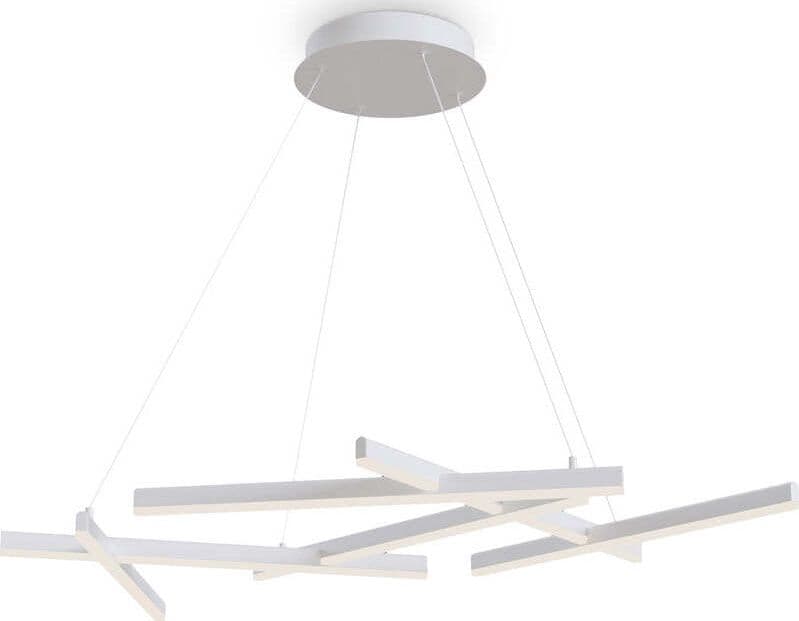 Lampadario-A-Sospensione-Moderno-Line-Alluminio-Bianco-6-Luci-Led-79W