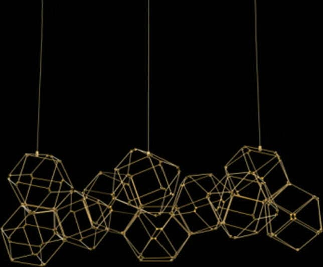 Lampadario-A-Sospensione-Moderno-Lucciola-Metallo-Oro-Led-48W-10-Esagoni