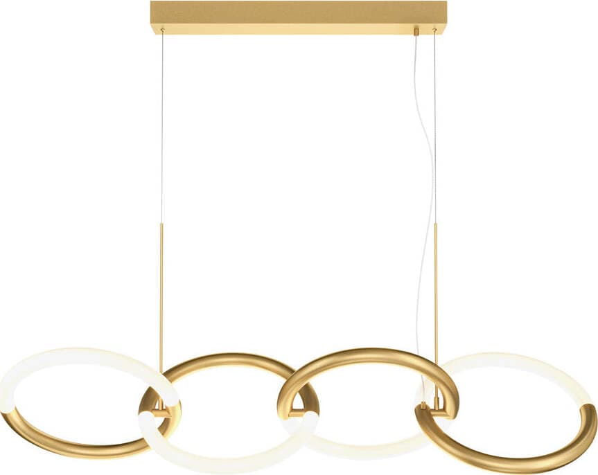 Lampadario-A-Sospensione-Moderno-Node-Metallo-Oro-4-Luci-Led-40W