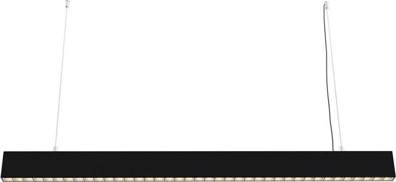 Lampadario-A-Sospensione-Moderno-Points-Alluminio-Nero-Luce-Led-Integrato-40W