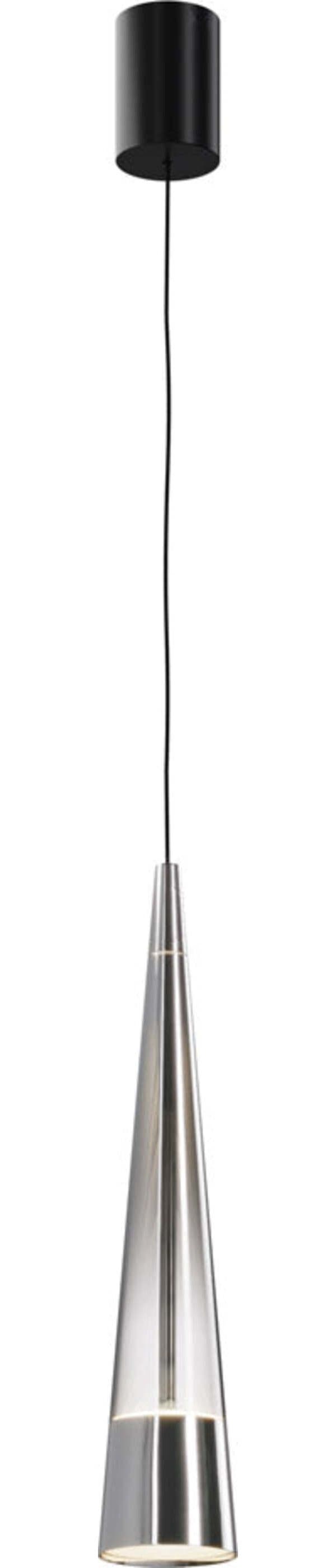 Lampadario-A-Sospensione-Moderno-Sintesi-Metallo-Cromo-Vetro-1-Luce-Led-12W