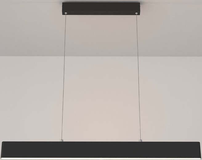 Lampadario-A-Sospensione-Moderno-Step-Metallo-Nero-Luce-Led-Integrato-23W-Calda