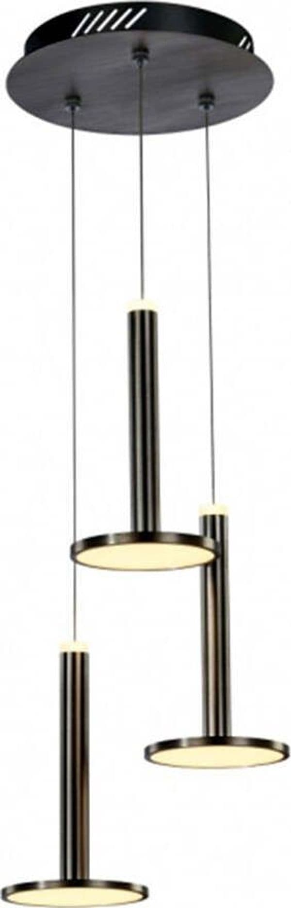 Lampadario-A-Sospensione-Moderno-Tua-Metallo-Lgp-Nero-3-Led-27W-Doppia-Emissione
