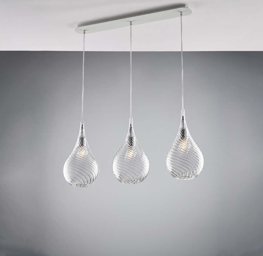 Lampadario-Binario-Moderno-Pluvia-Trasparente-3-Luci-E27