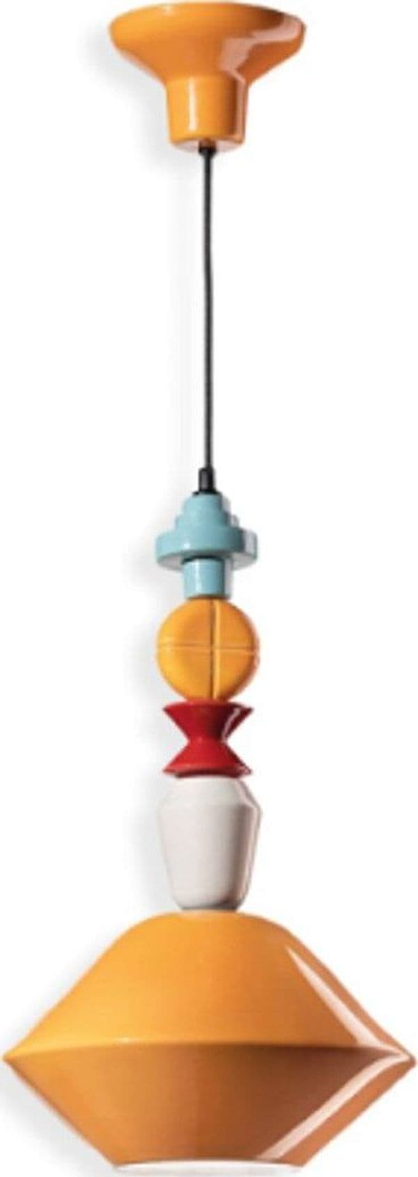 Lampadario-ceramica-Ferroluce-Decò-LARIAT-C2510-E27-LED-sospensione-classica-moderna