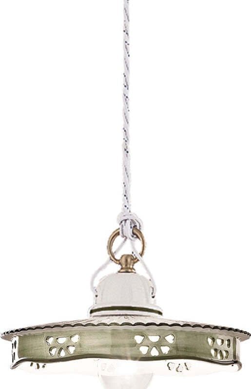 Lampadario-Classico-Alessandria-Ceramica-E-Ottone-Satinato-Decorato-1-Luce-E27