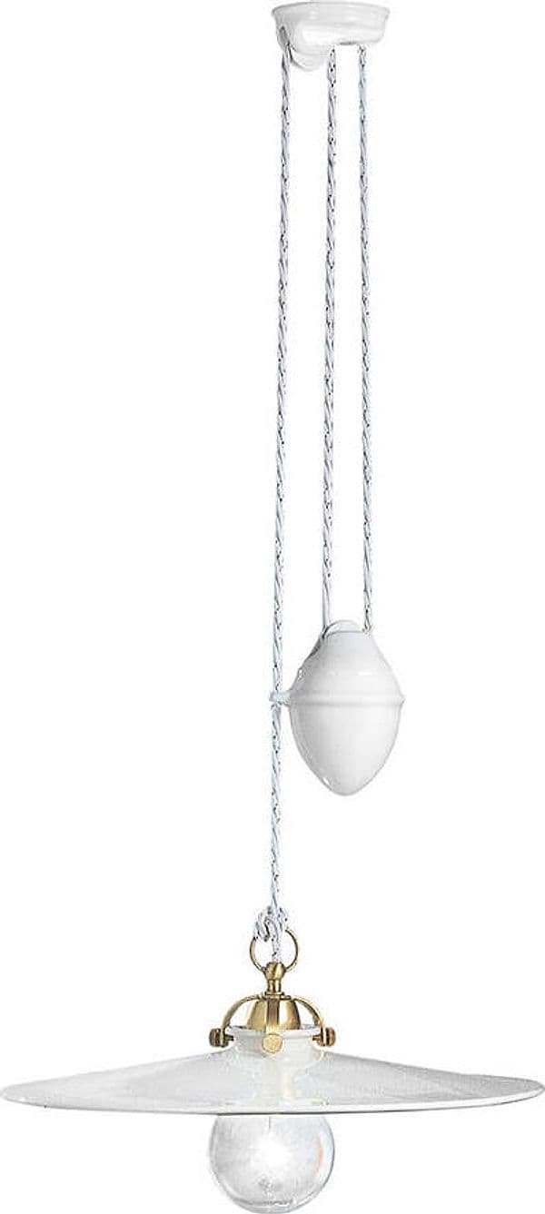 Lampadario-Classico-Asti-Ferro-E-Ceramica-Ottone-Satinato-Decorato-1-Luce-E27