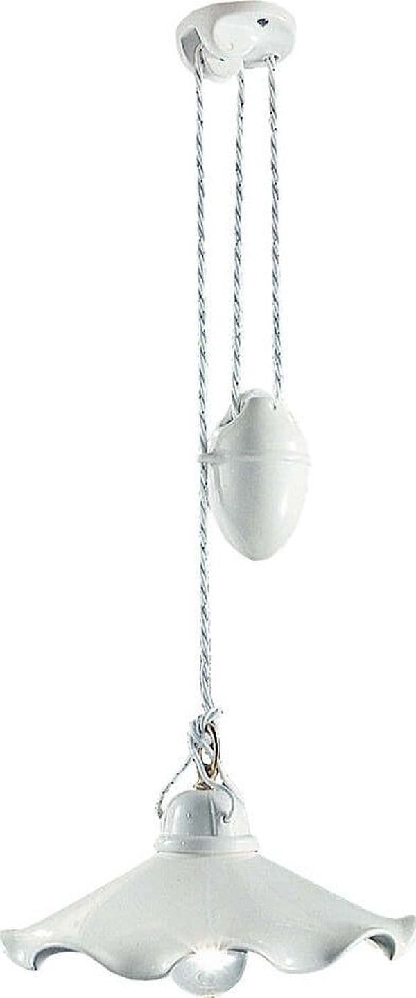 Lampadario-Classico-Belluno-Ottone-Satinato-E-Ceramica-Decorato-1-Luce-E27
