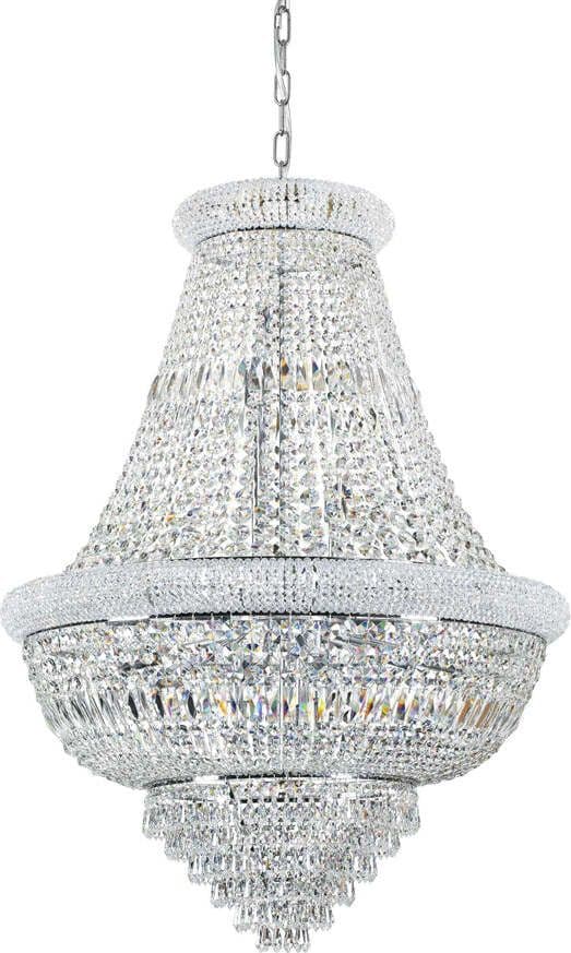 Lampadario-Classico-Dubai-Metallo-Cristallo-Cromo-24-Luci-E14