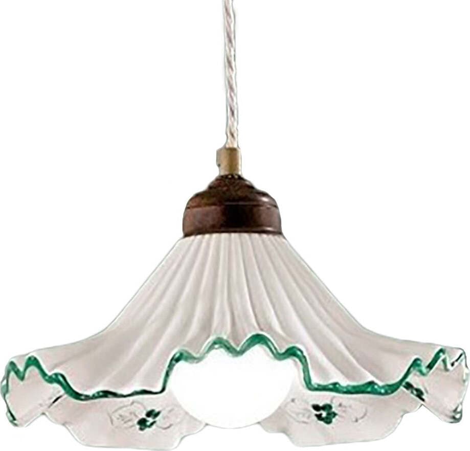 Lampadario-classico-Due-P-illuminazione-ANNA-SM-E27-LED-ceramica-sospensione