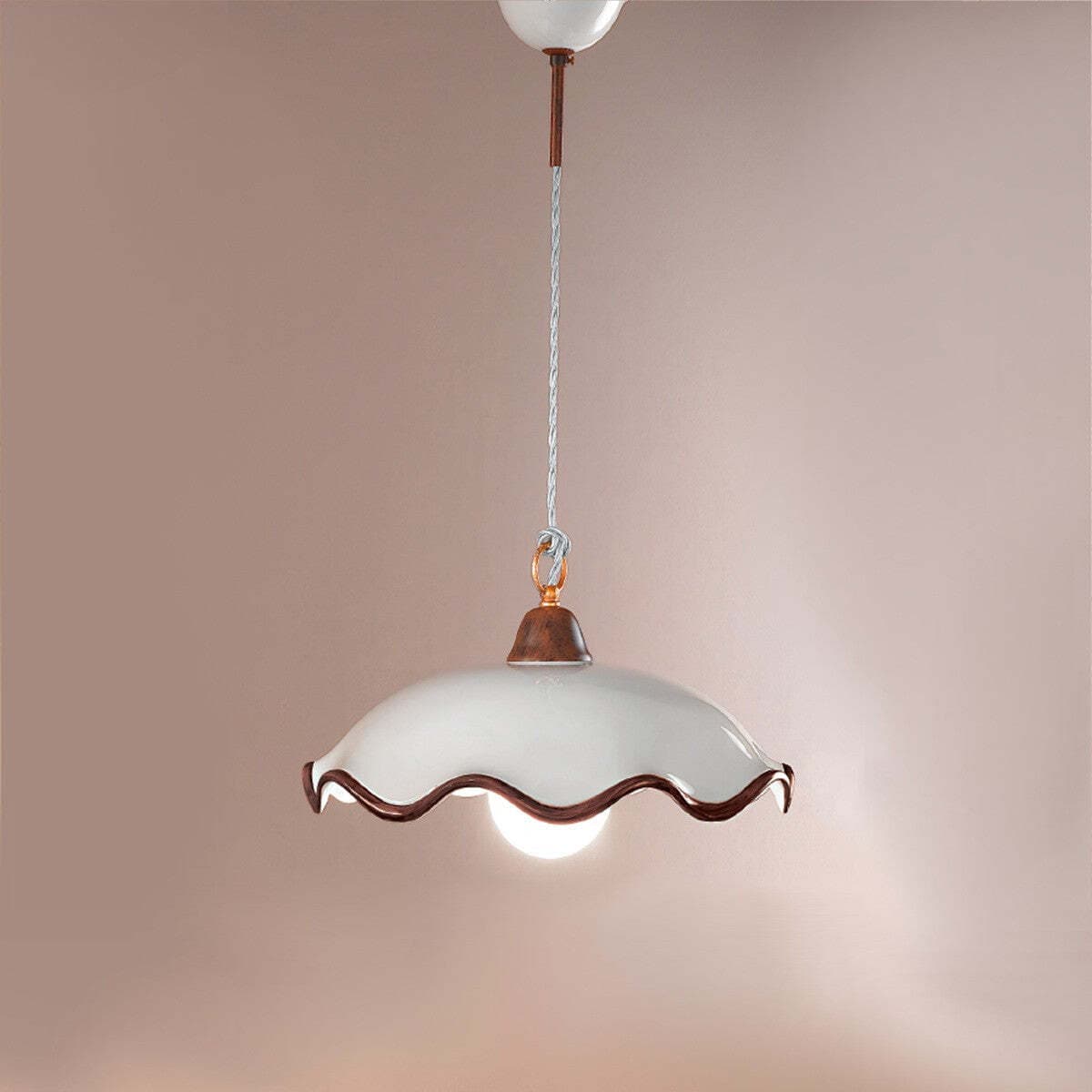 Lampadario-classico-Due-P-illuminazione-ELOISA-SP-E27-LED-ceramica-sospensione