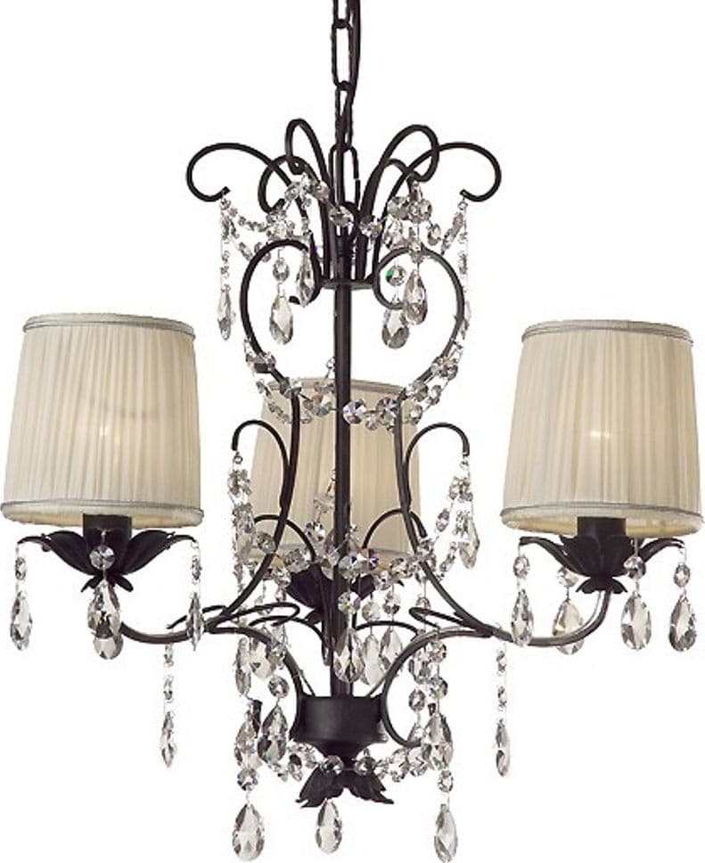 Lampadario-classico-Flami-LYRA-3940-3F-E14-LED-ferro-battuto-sospensione