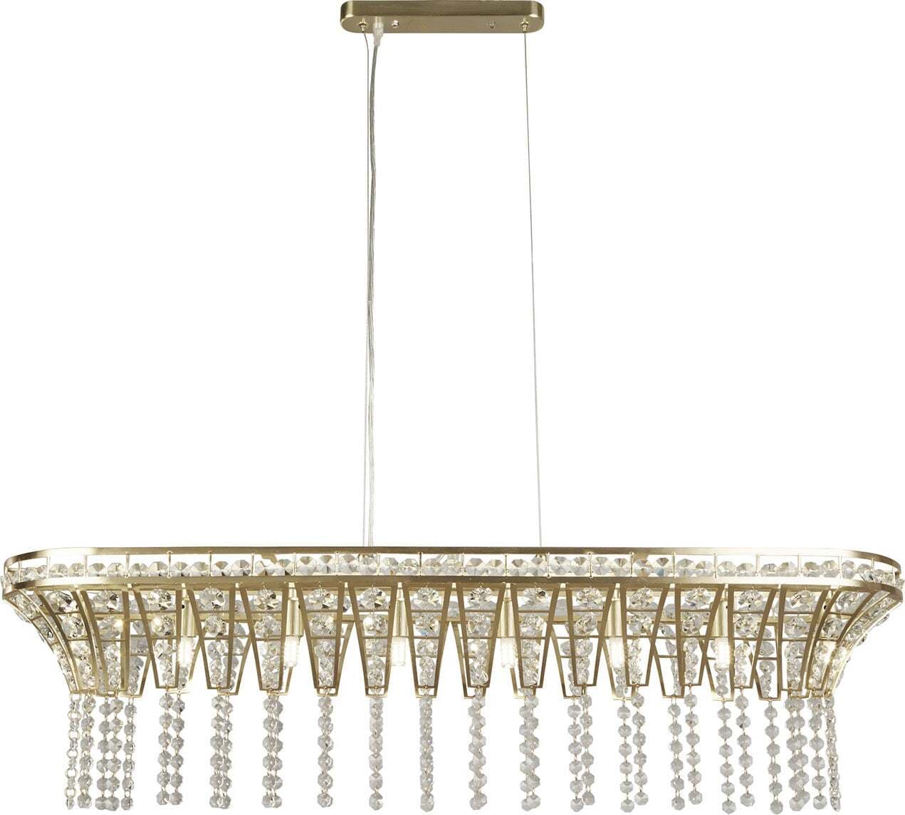 Lampadario-Classico-Gemma-Acciaio-Ottone-Vetro-8-Luci-G9