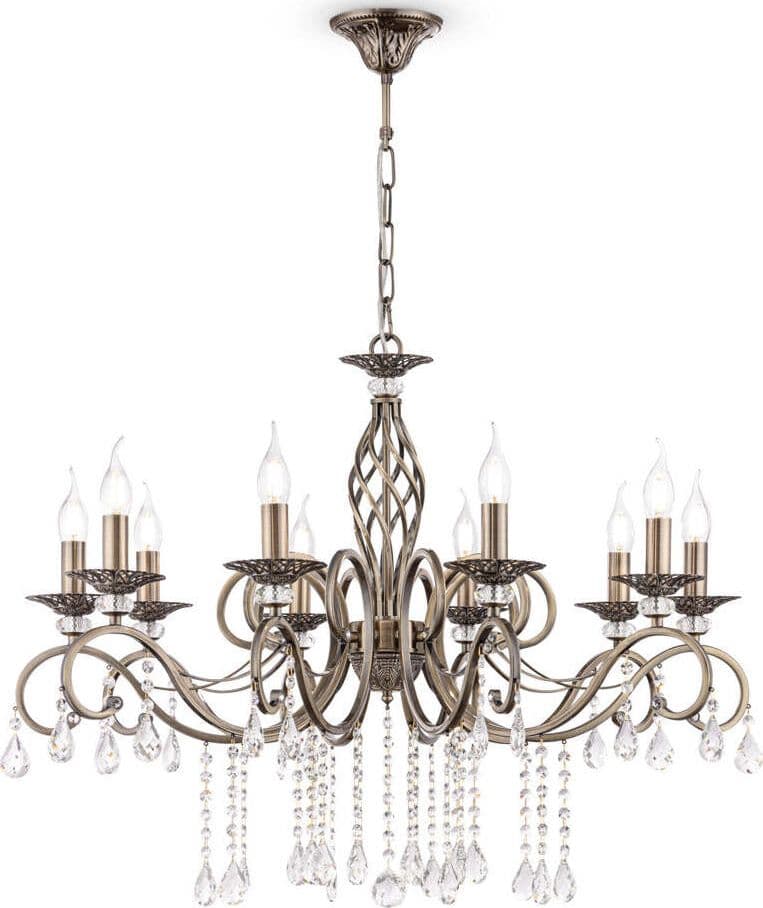 Lampadario-Classico-Grace-Metallo-Ottone-10-Luci