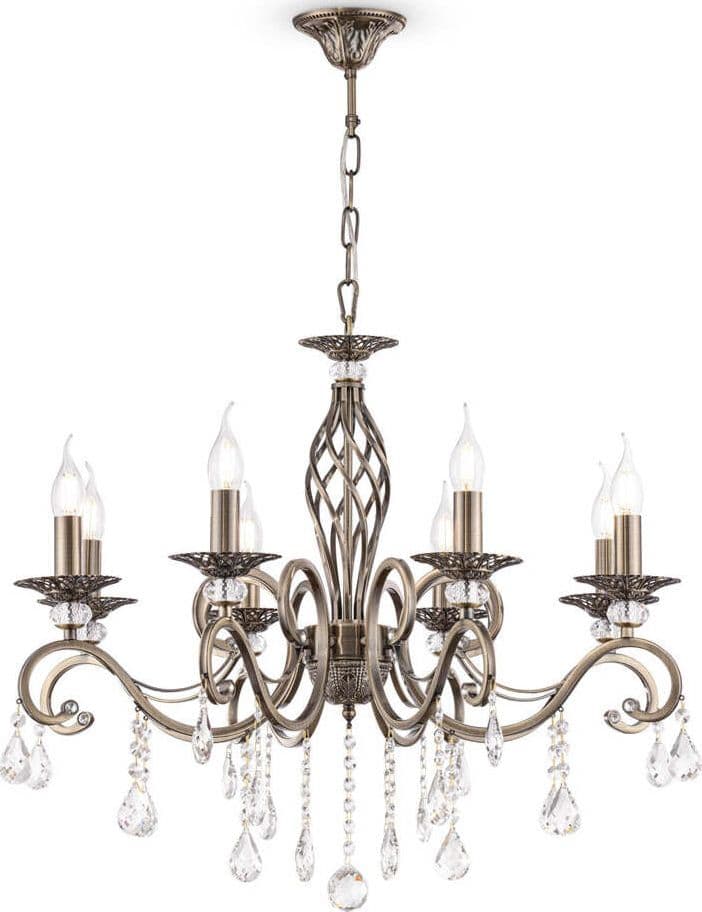 Lampadario-Classico-Grace-Metallo-Ottone-8-Luci