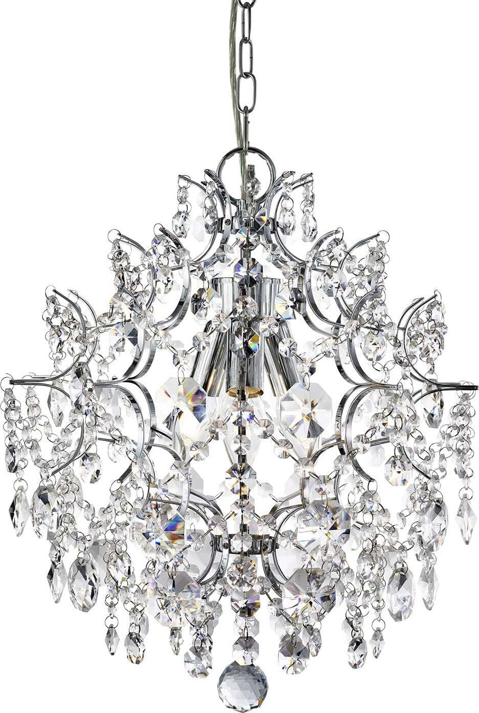 Lampadario-Classico-Harrietta-Acciaio-Cromo-Vetro-3-Luci-E14