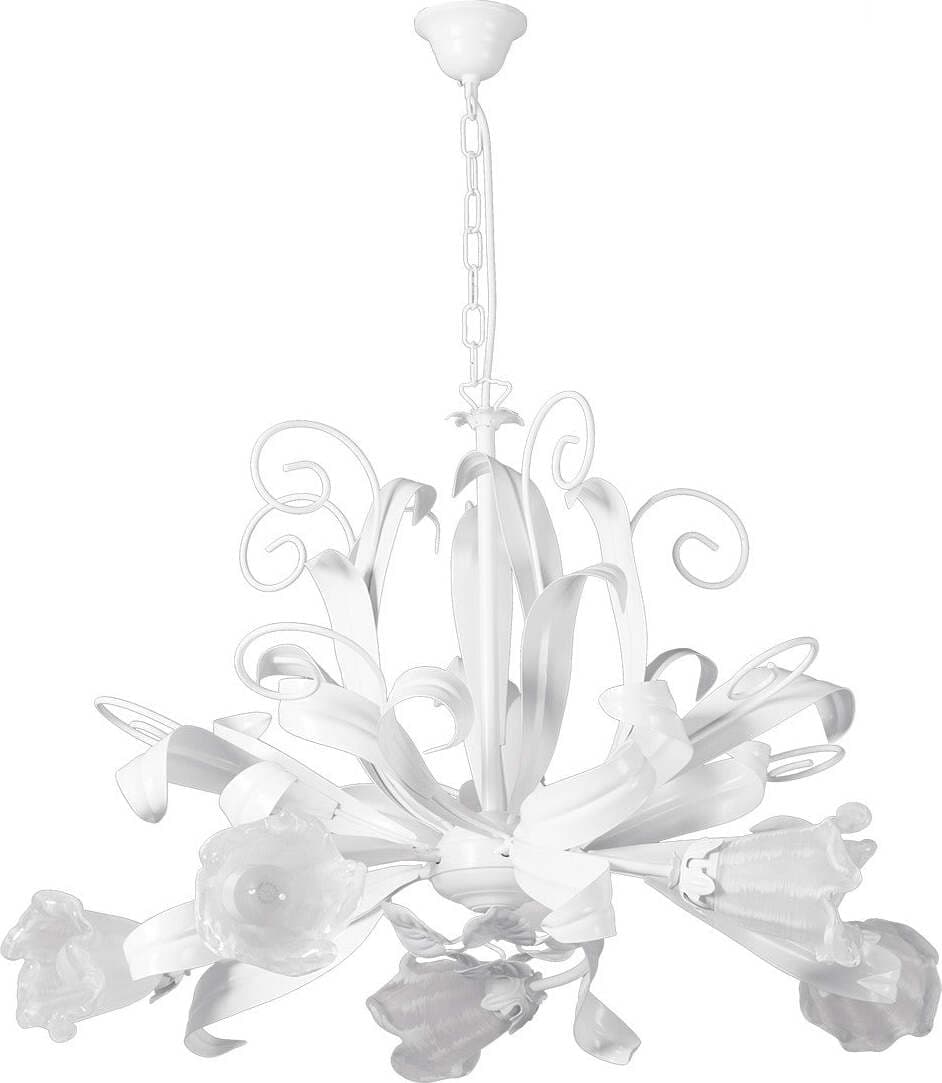 Lampadario-classico-Padana-Lampadari-SHABBY-CHIC-1104-5G-E14-LED-metallo-vetro-sospensione
