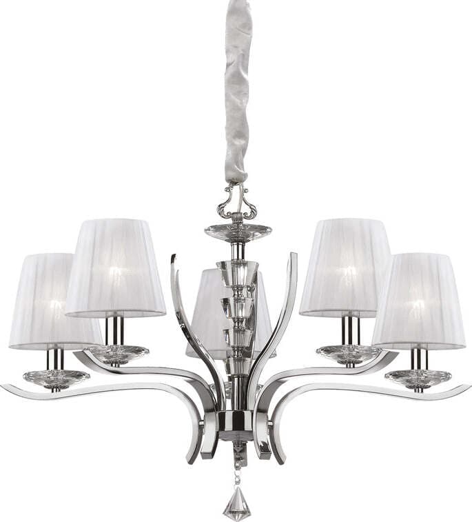Lampadario-Classico-Pegaso-Metallo-Bianco-5-Luci-E14