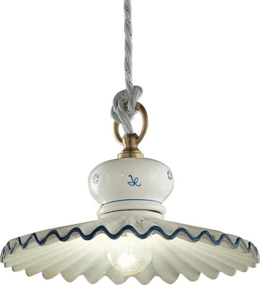 Lampadario-Classico-Roma-Ceramica-E-Ottone-Satinato-Decorato-23Cm-1-Luce-E27