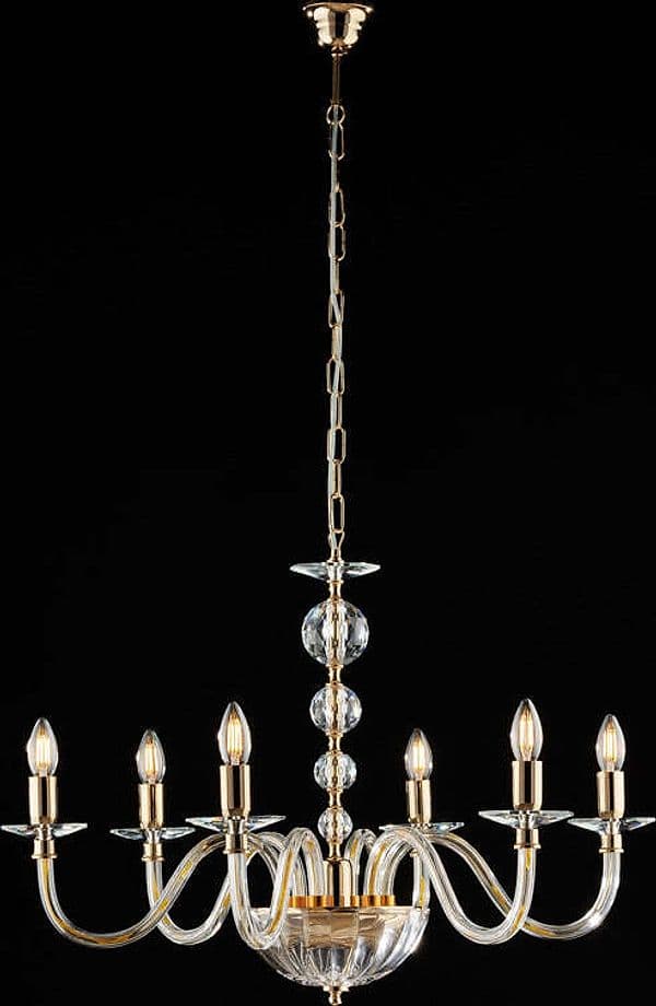 Lampadario-Classico-Ruben-Cristallo-Oro-6-Luci-E14