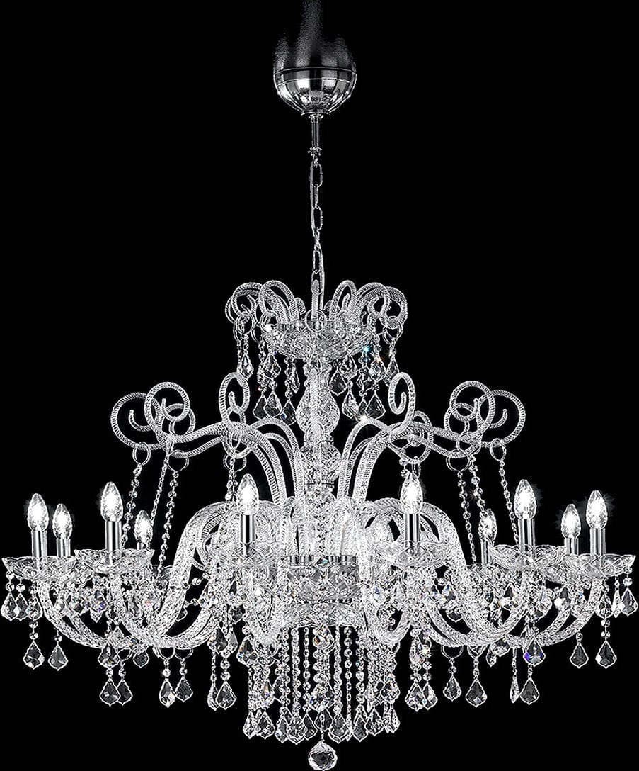 Lampadario-classico-Sylcom-DANDOLO-947-12-E14-LED-vetro-murano-sospensione