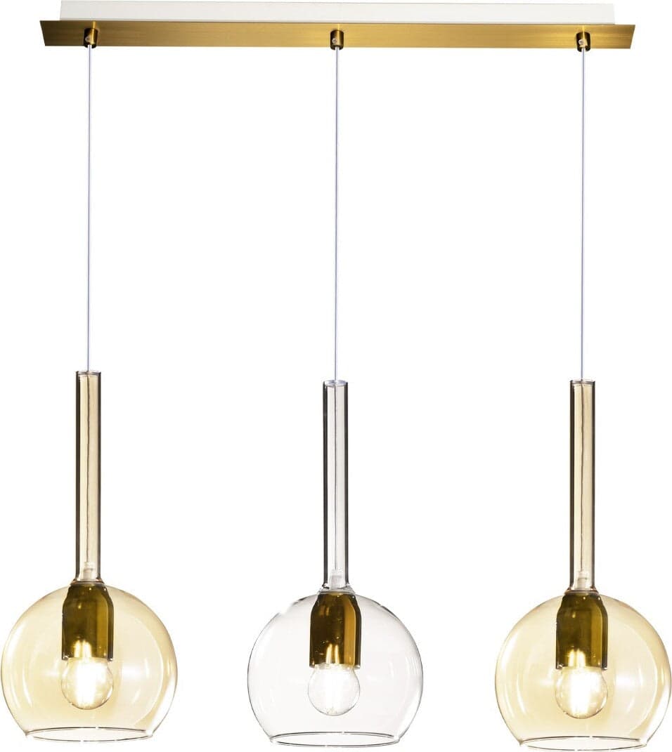 Lampadario-classico-Top-Light-FUTURE-1155-OS-S3-RP-TA-E27-LED-vetro-pirex-soffiato-lampada-soffitto