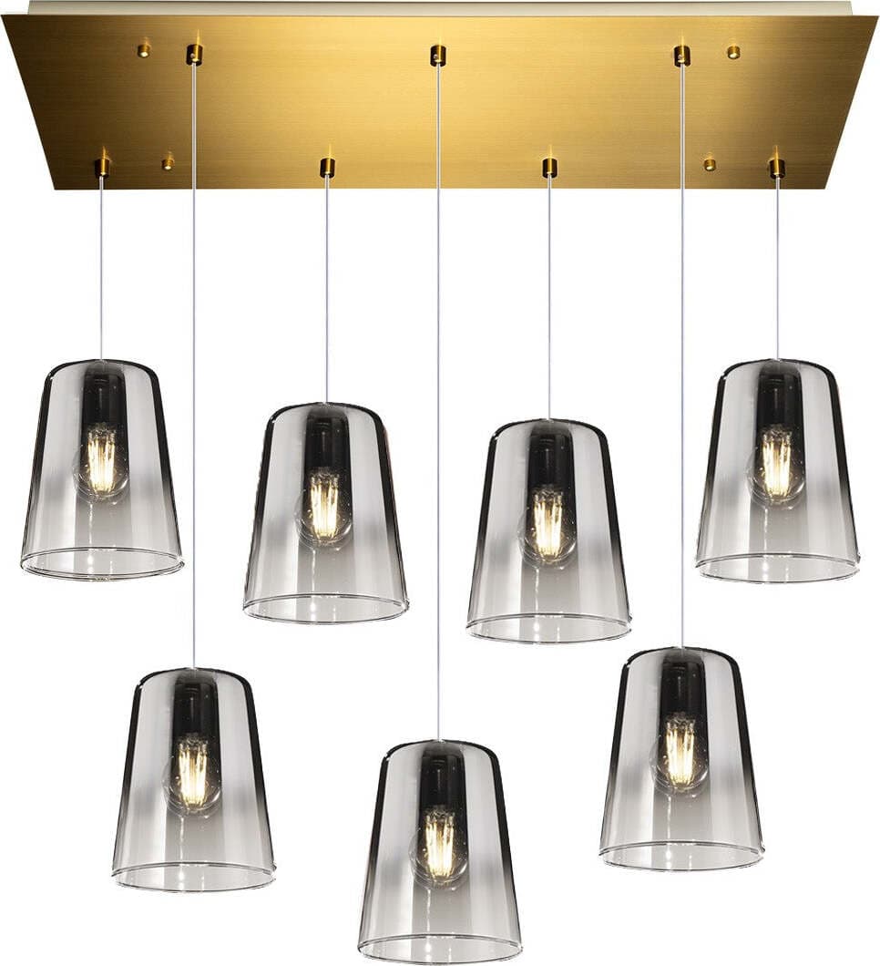 Lampadario-classico-Top-Light-SHADED-1164OS-S7-R-CR-E27-LED-vetro-colorato-lampada-soffitto