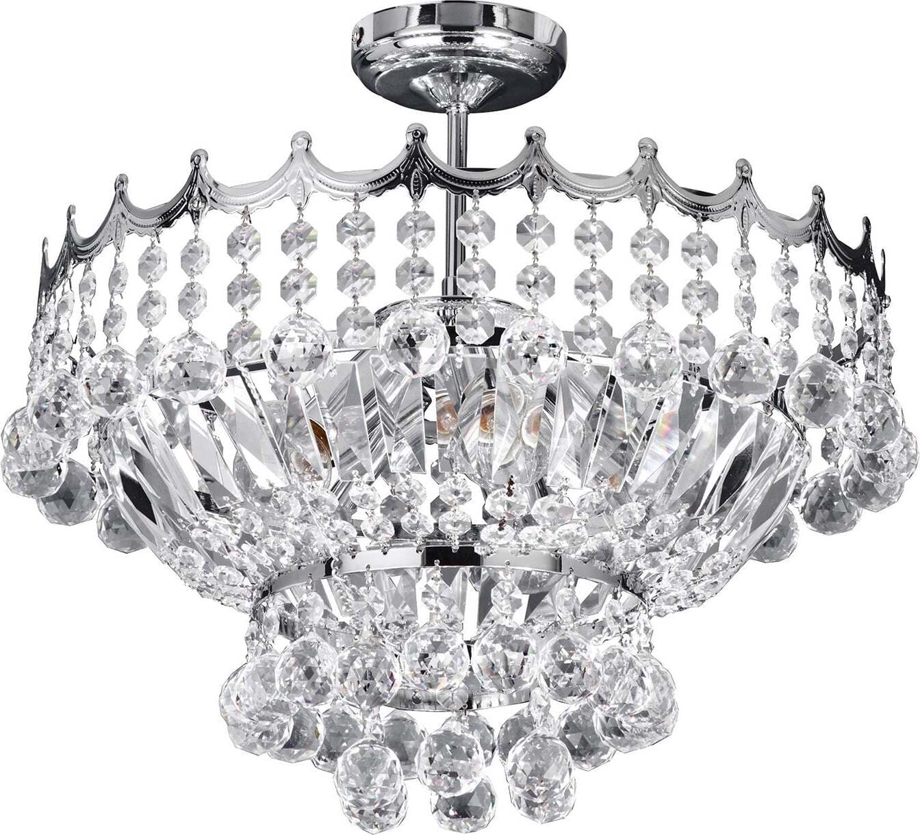 Lampadario-Classico-Versailles-Acciaio-Cromo-Vetro-5-Luci-E14