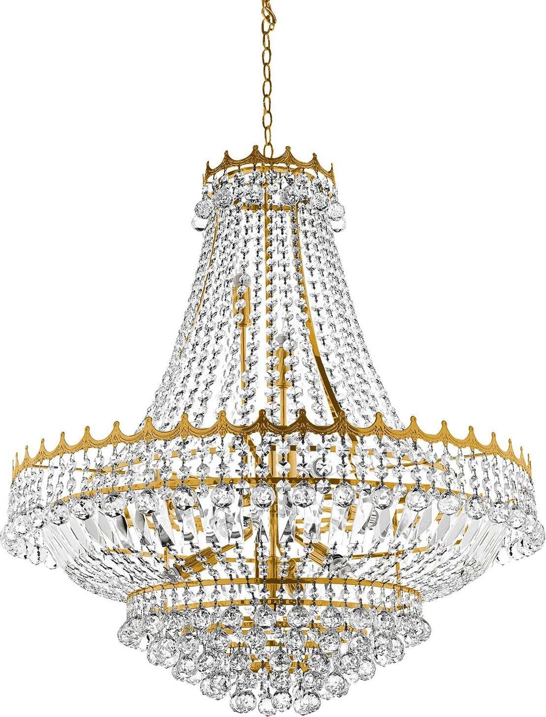 Lampadario-Classico-Versailles-Acciaio-Oro-Vetro-13-Luci-E14
