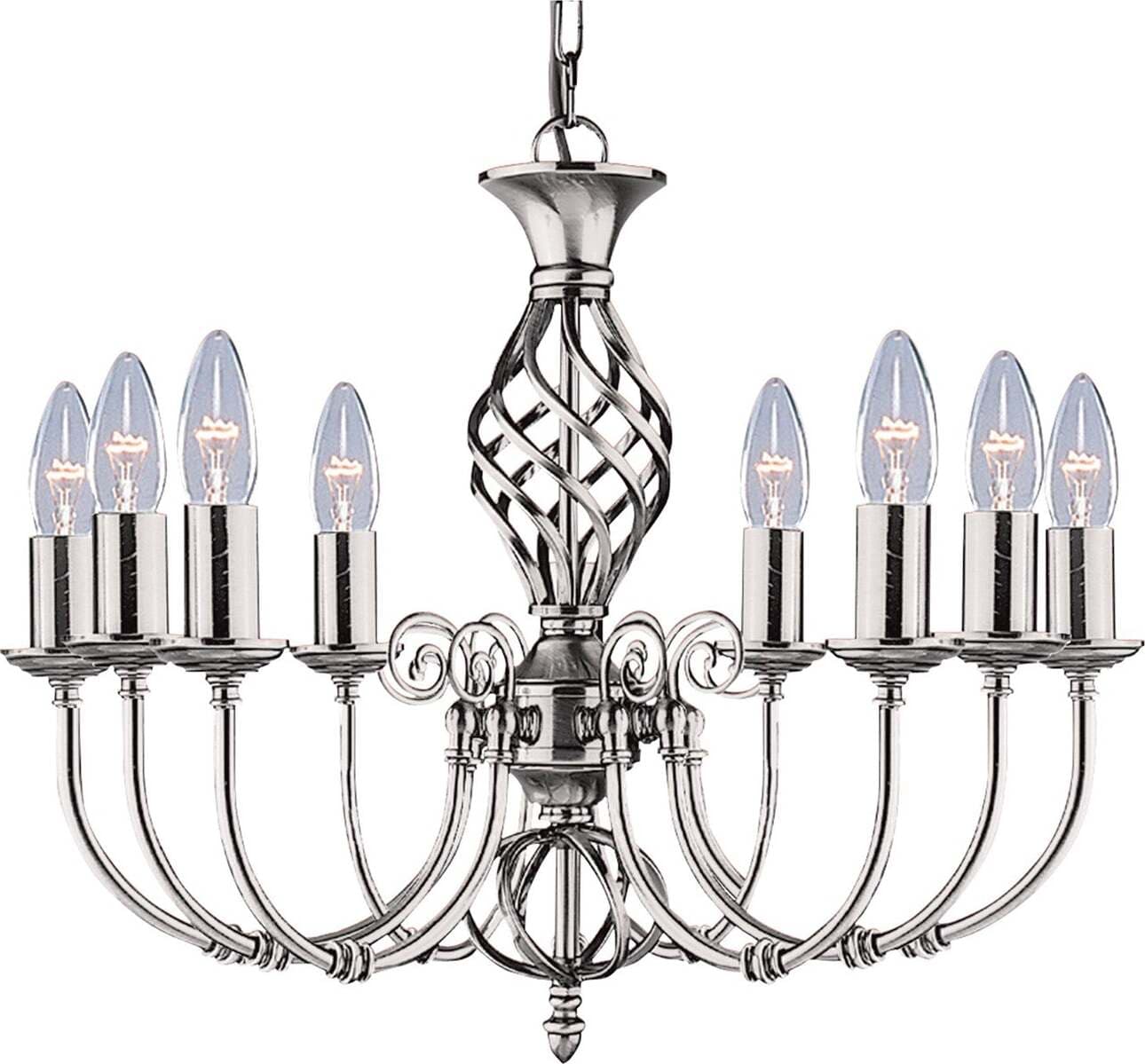 Lampadario-Classico-Zanzibar-Acciaio-Argento-8-Luci-E14